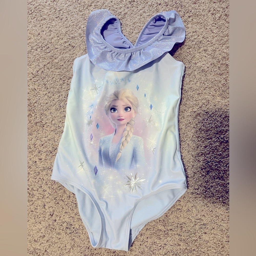 girls Frozen Elsa one piece swimsuit